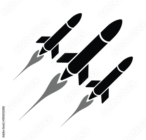 Rocket Launch Vector Illustration