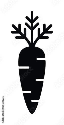Carrot vegetable organic food icon