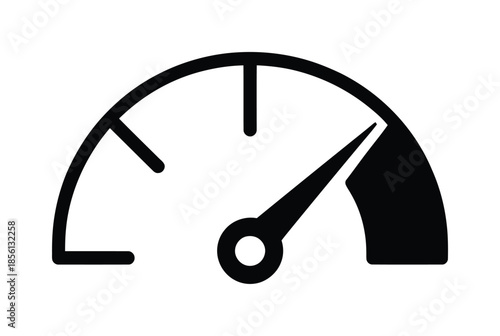 Speedometer gauge performance indicator icon