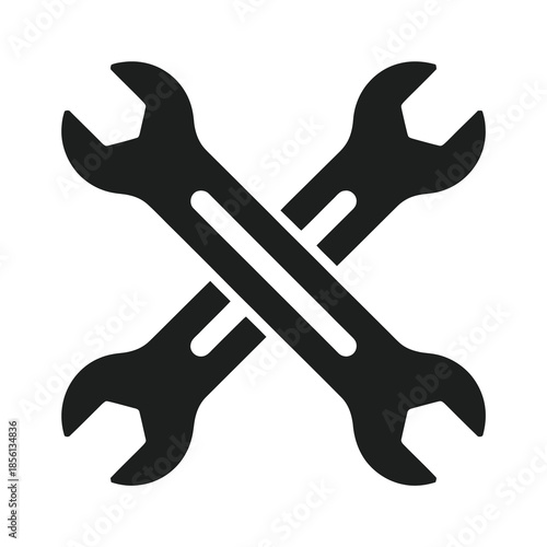 Repair tools crossed vector icon
