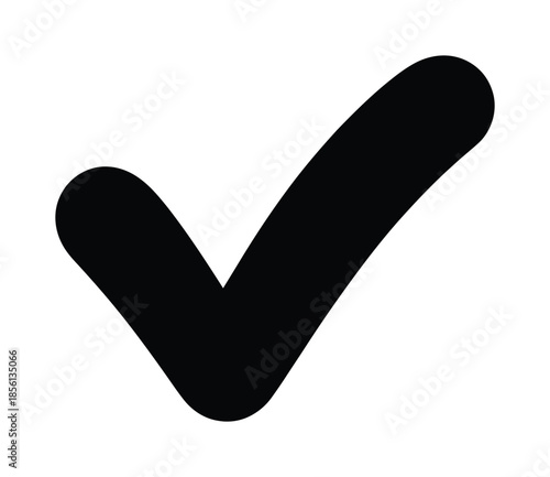 Check mark approval icon vector