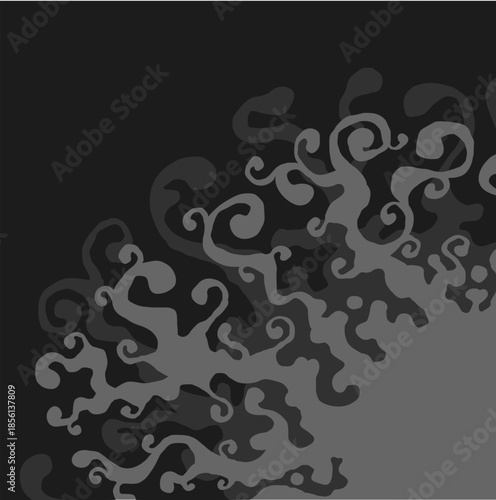 decorative sun illustration; ornamental solar corner adornment