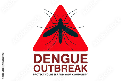 Colorful butterfly vector illustration combined with a red danger warning sign design