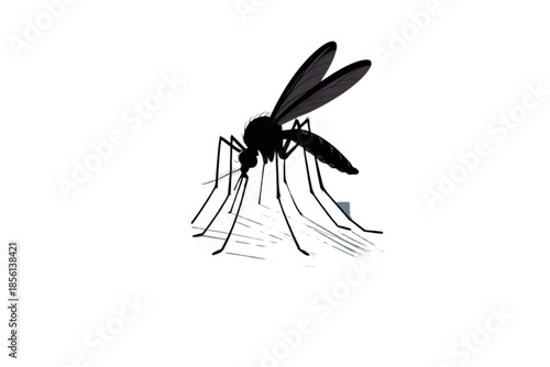 Black and white vector illustration of a spider isolated on a white background