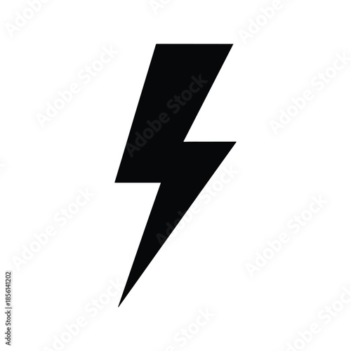 Flash icon silhouette lightning bolt symbol design