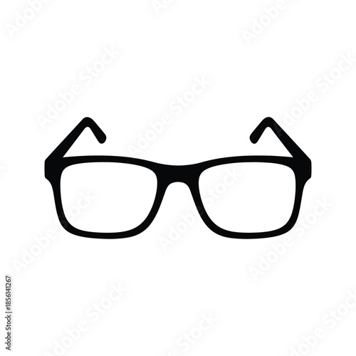 Glasses silhouette eyewear vision accessory icon