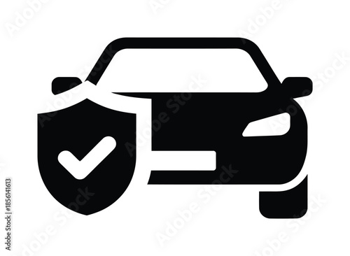 car protection insurance vector illustration
