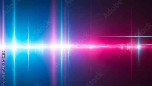 Grainy gradient light leak effect overlays blue and red on dark background

