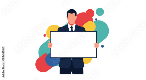 Creative designer works on a large computer monitor, organizing website elements and icons with various art tools nearby.