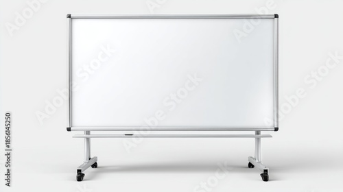 Wallpaper Mural A whiteboard sits on a wheeled stand in an empty classroom. The room has plain walls and no furniture in view. The light comes from windows outside during the day. Torontodigital.ca