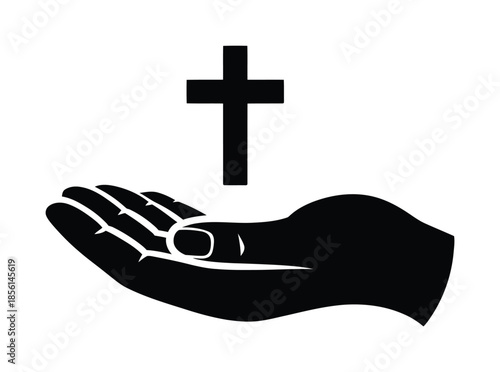 Religious faith support belief vector