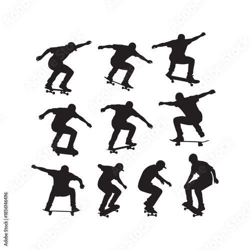Skateboarder Silhouettes Collection