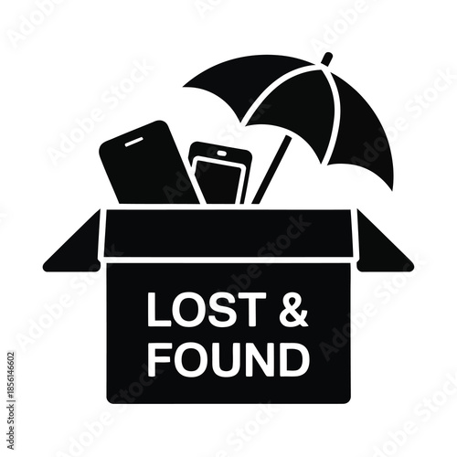 Lost And Found Service Items Vector