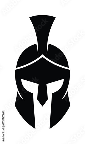 Spartan helmet warrior battle vector
