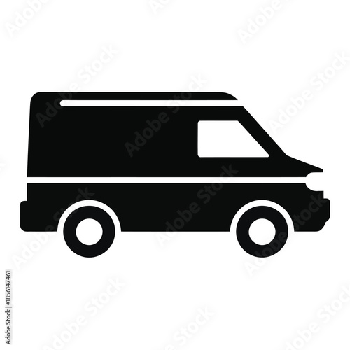 Delivery van logistics transport vector