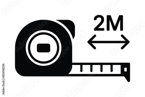 Measuring tape distance measurement vector