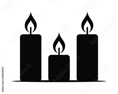 Candle Light Spiritual Peace Vector