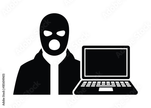 Hacker Cyber Crime Computer Vector