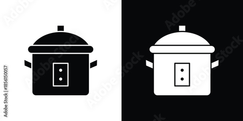 Crock pot icons. Glyph Symbol. Isolated Vector Illustration pack