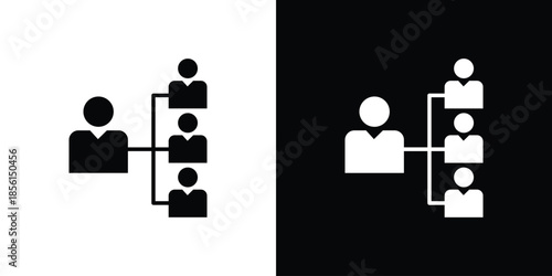 Department head icons. Glyph Symbol. Isolated Vector Illustration pack