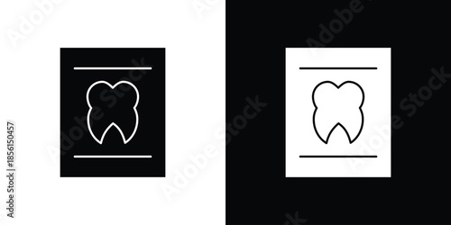 Dental X ray icons. Glyph Symbol. Isolated Vector Illustration pack