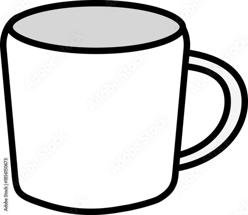 A cup drawn with an empty hand