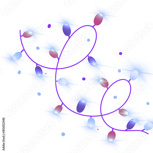 Twinkling christmas lights in shades of pink blue and purple creating a festive and magical atmosphere perfect for holiday celebrations and winter themes