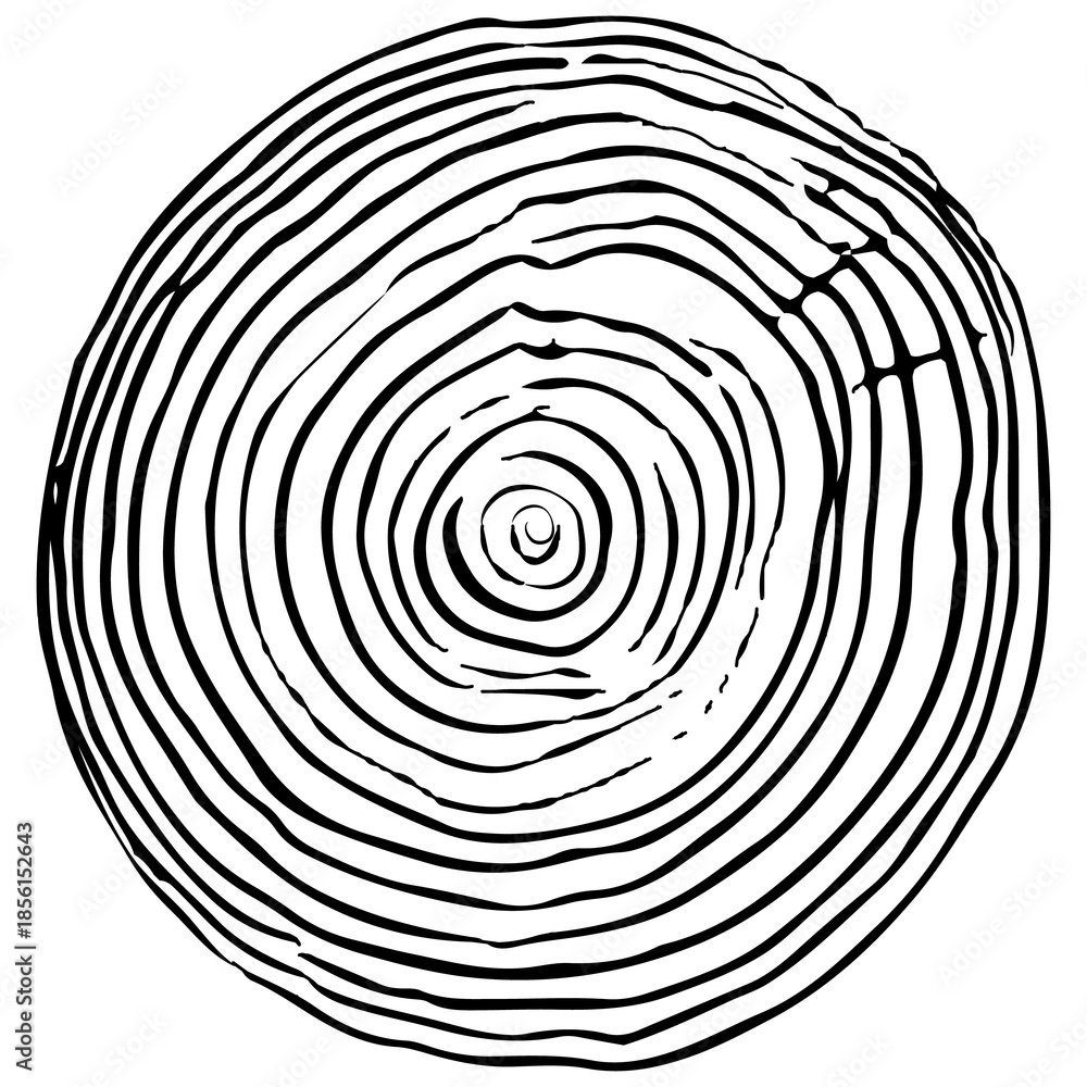 Fototapeta premium Wood rings elements.