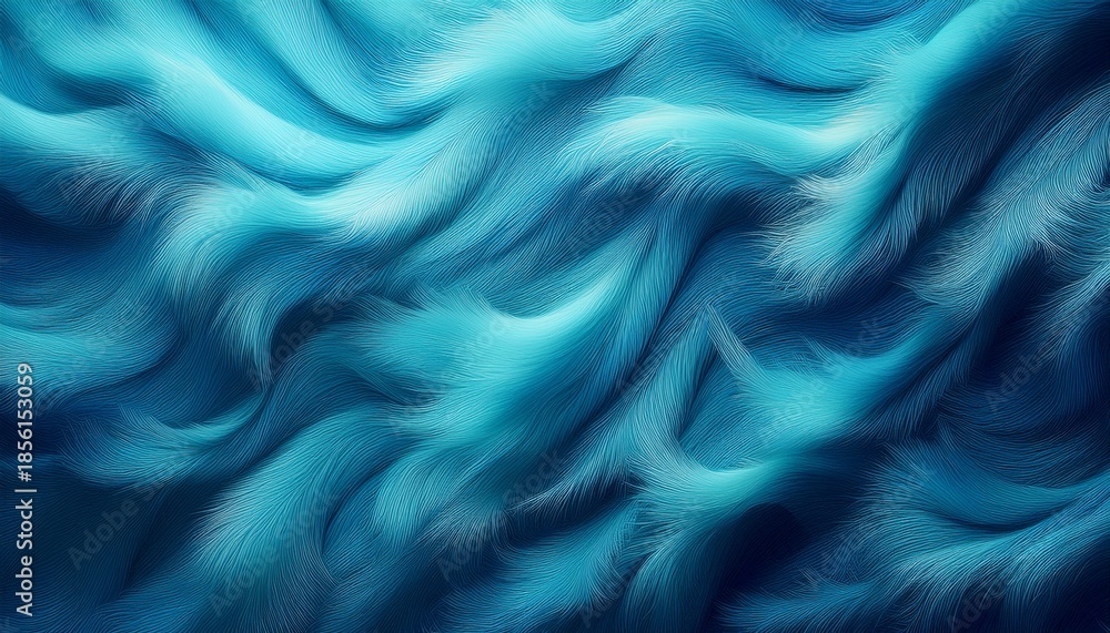Obraz premium blue furry texture with wave pattern background