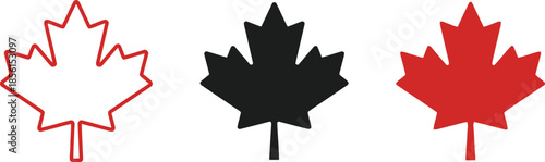 Canada Maple Leaf Symbol Country Sign Canadian Nature Plant Acer National Tree Leaflet Emblem Patriotism Ornament Flora Element Independence Thanksgiving Autumn Design Graphic