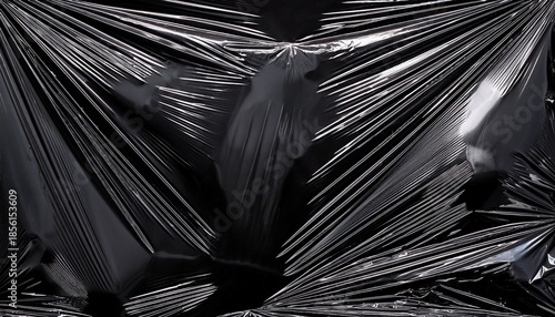 transparent black plastic film texture for overlay background