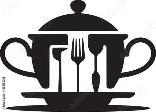 Tureen logo symbol, Vector Art, Icons, and Graphics for designers