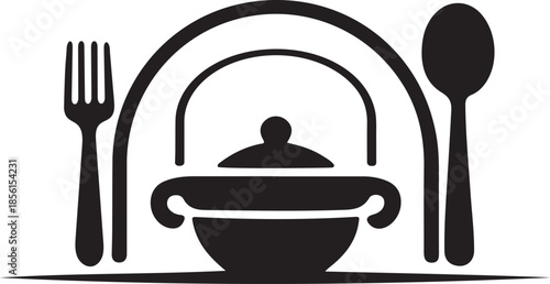 Tureen logo symbol, Vector Art, Icons, and Graphics for designers