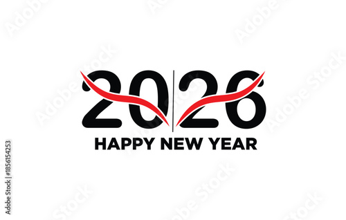 Free Download Modern 2026 New Year Design Element, Simple, Stylish, High Resolution Vector Art 
 - GFXLoad