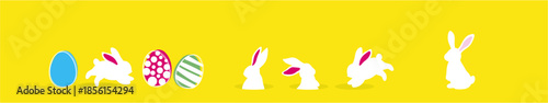 Easter rabbit, easter Bunny. Vector illustration