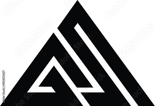 Letter GS triangle logo