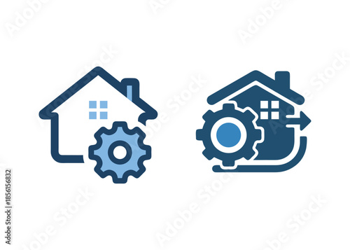 Modern Real Estate House Service Icons