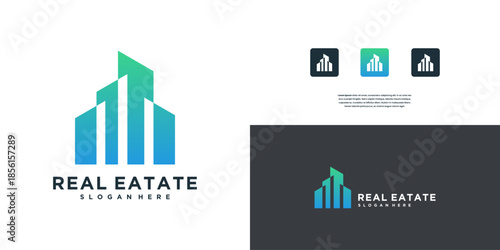 Minimalist real estate logo design inspiration