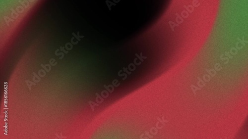 Abstract Red and Green Gradient Waves with Grainy Texture - Dynamic Background Video