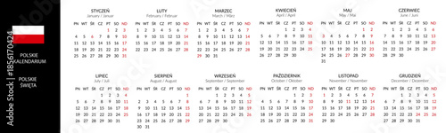 kalendarium polskie edytowalne 2027 2028 rok POLSKA polskie święta, edytowalny font skrócony kalendarz