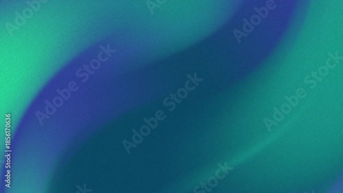 Abstract teal and blue gradient background with flowing wave motion and subtle texture
