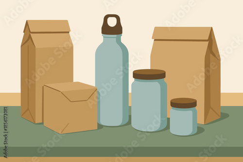 Sand sage chinese sky icon no geometric minimal green eco warm vector