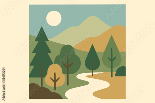 Emojis labels earth icon nature brown flat letters illustration no vector minimal