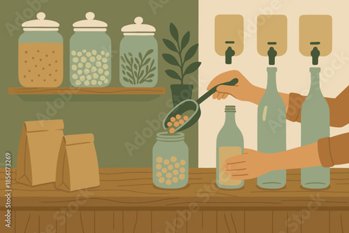 Icon vector textured negative tone no illustration refill lighting eco soft shop