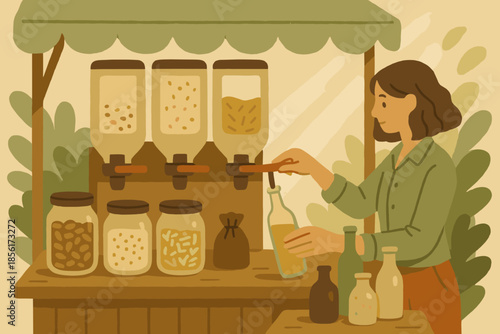 No forms market icon vector waste negative materials zero flat soft illustration