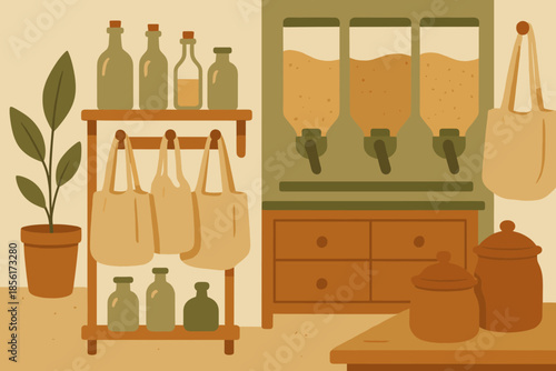 Handmade scene palette flat eco organic textured no warm negative vector icon