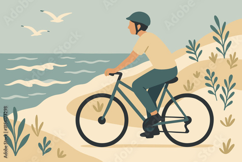 Text letters bliss coastal pale vector tones soft icon sand waves numbers