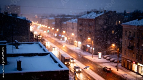 night view of the city of tallinn