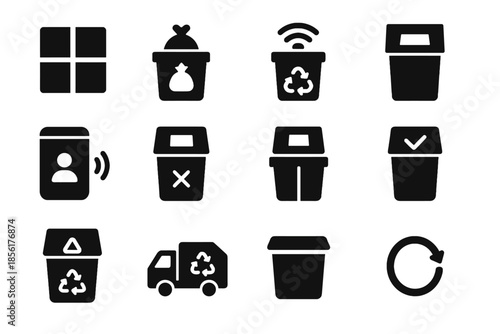 Strokes recycling placed icons no optional shading smart negative icon rounded vector