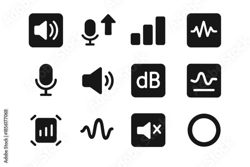 Block set cells icon perfect noise icons transparency equal tile vector monitoring